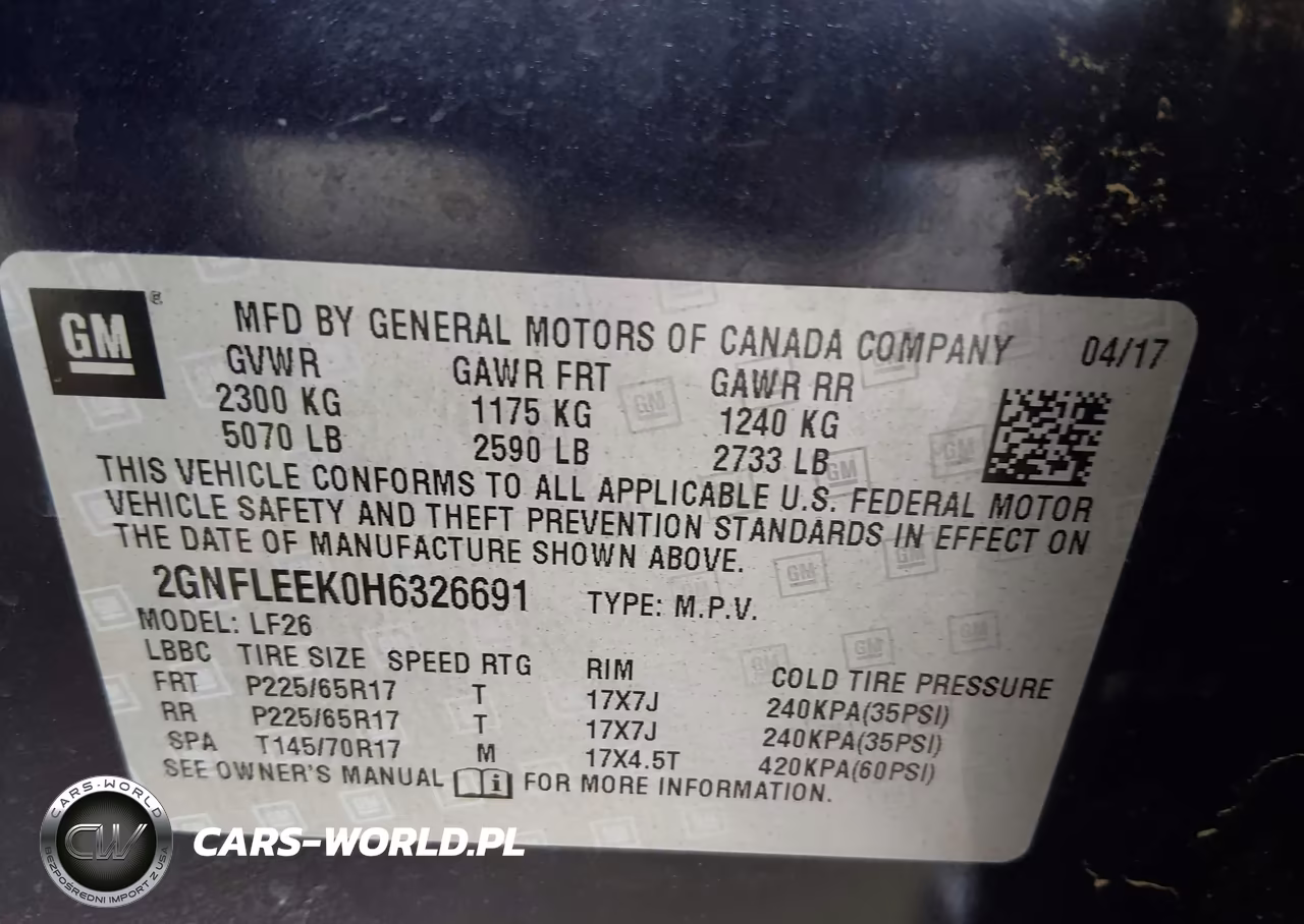 2017 Chevrolet Equinox Ls VIN:2GNFLEEK0H6326691 - 9