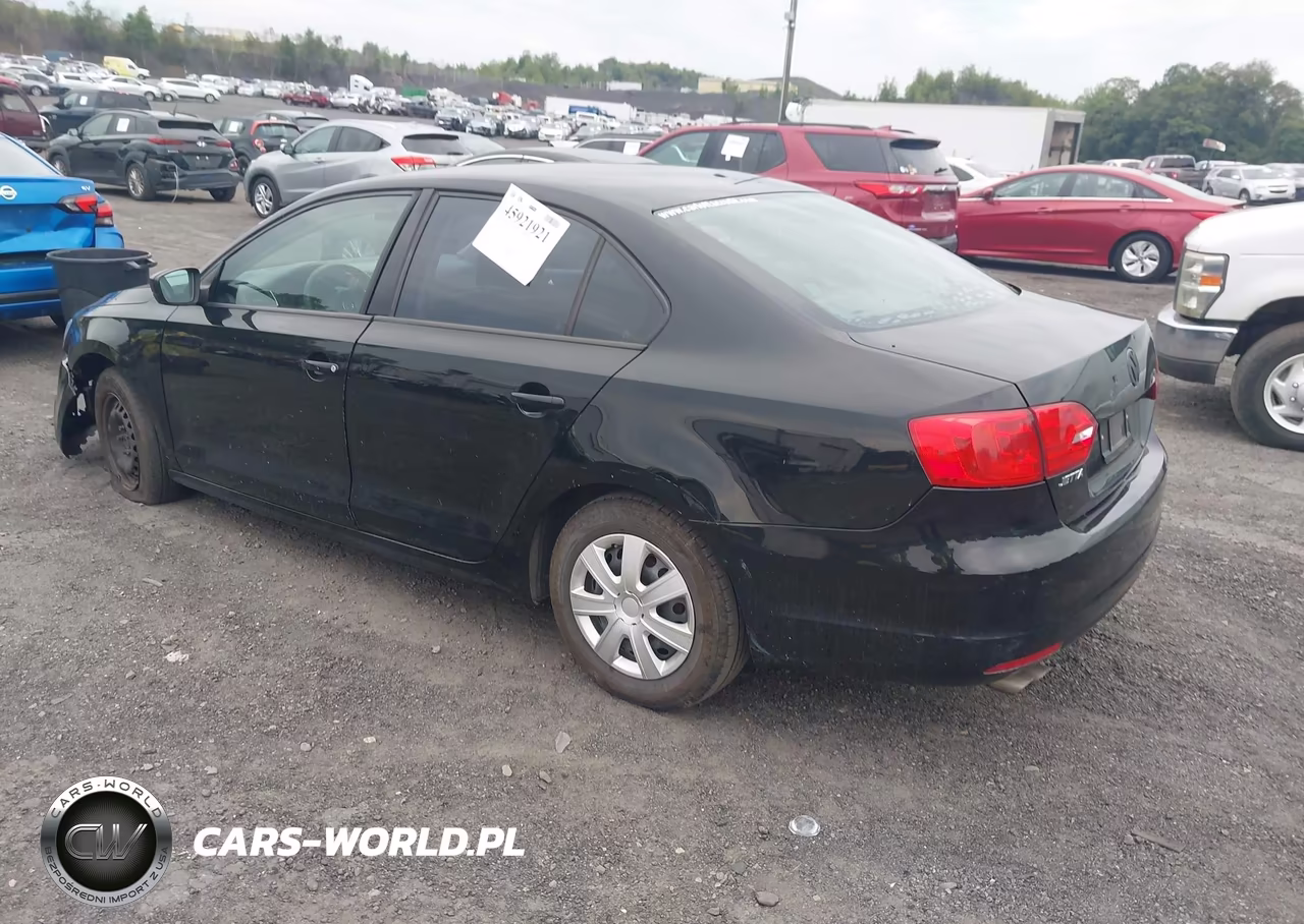 2012 Volkswagen Jetta 2.0L S VIN:3VW2K7AJ8CM311080 - 3