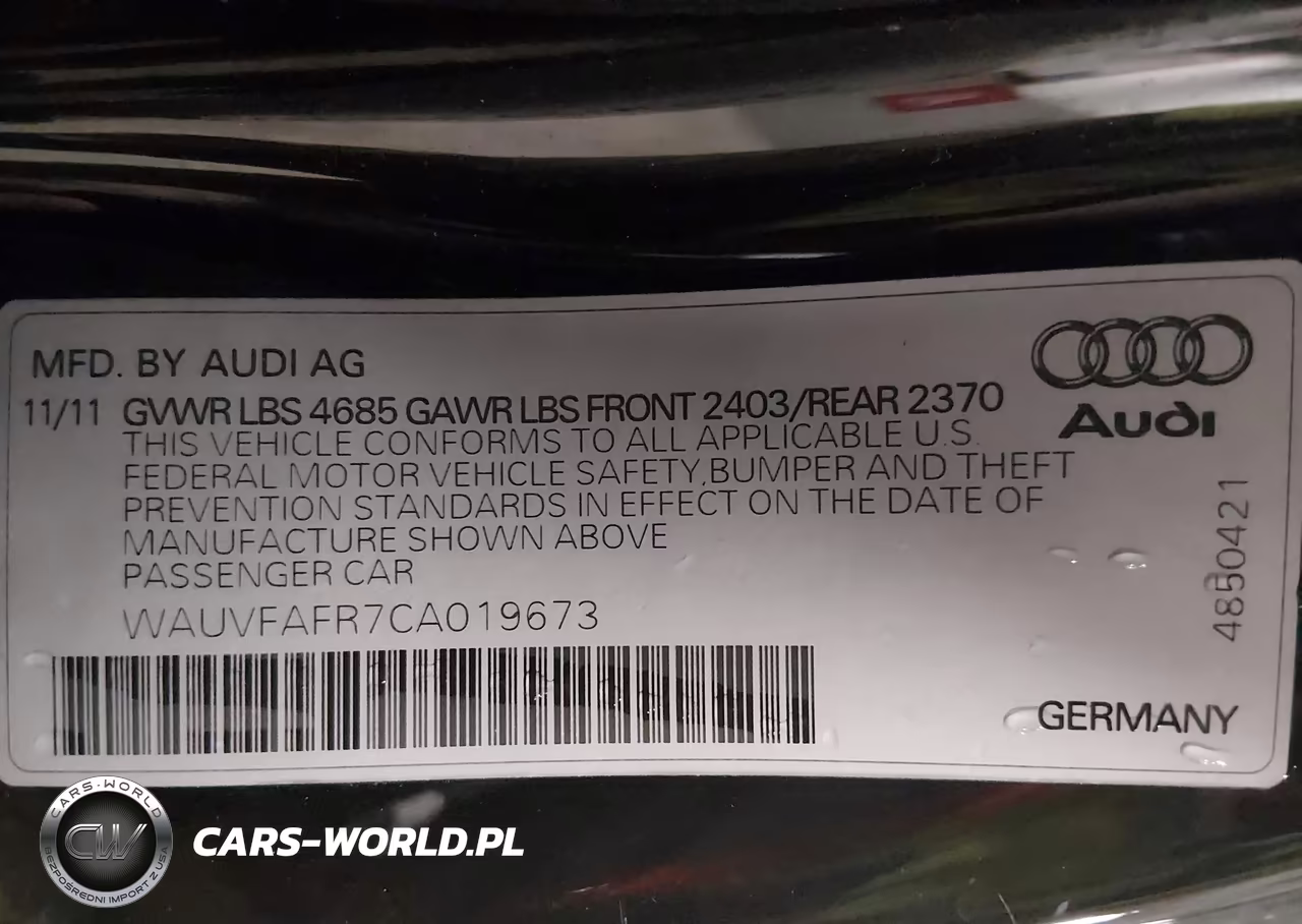 2012 Audi A5 2.0T Prestige VIN:WAUVFAFR7CA019673 - 9
