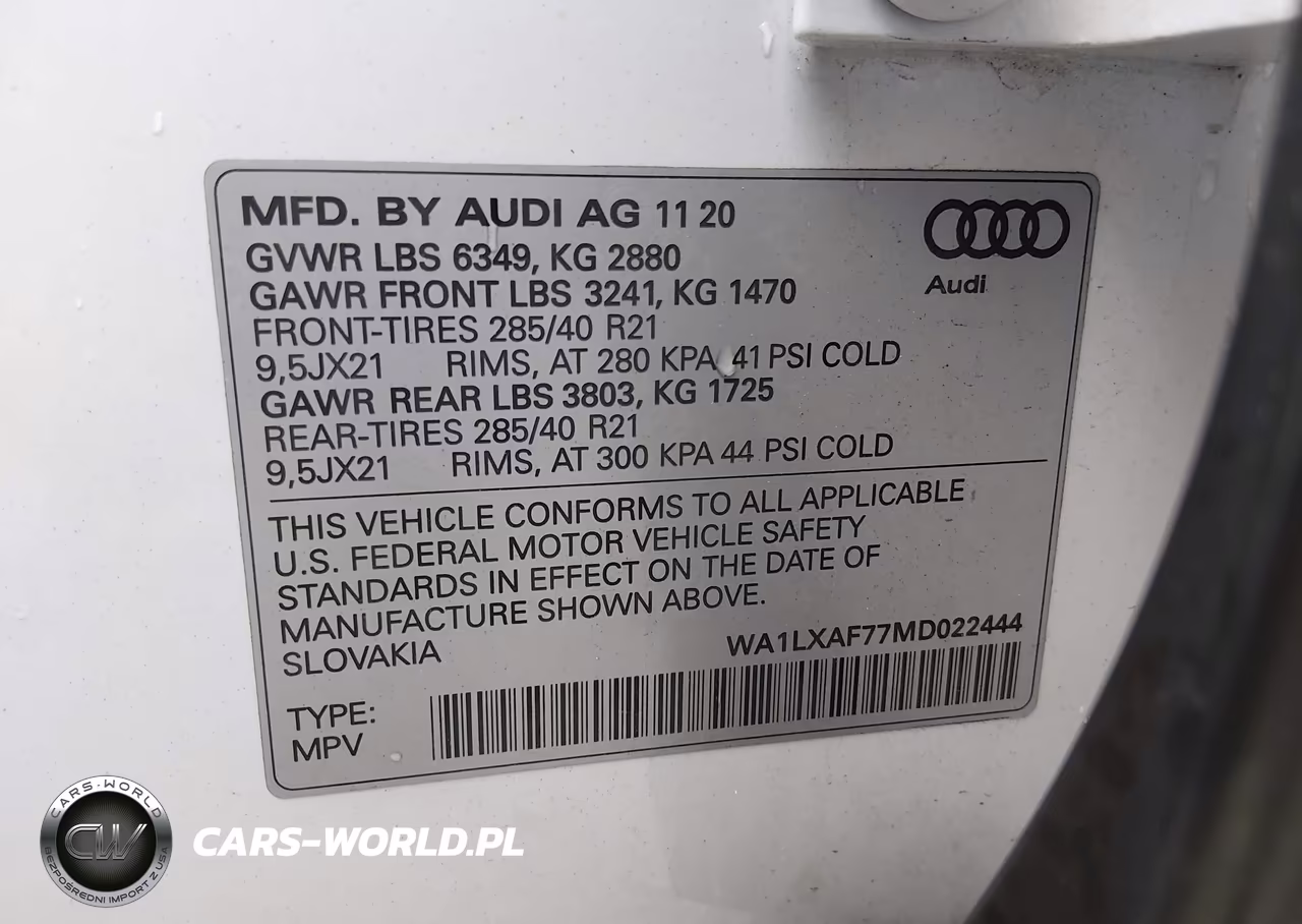 2021 Audi Q7 Premium Plus 55 Tfsi Quattro Tiptronic VIN:WA1LXAF77MD022444 - 9