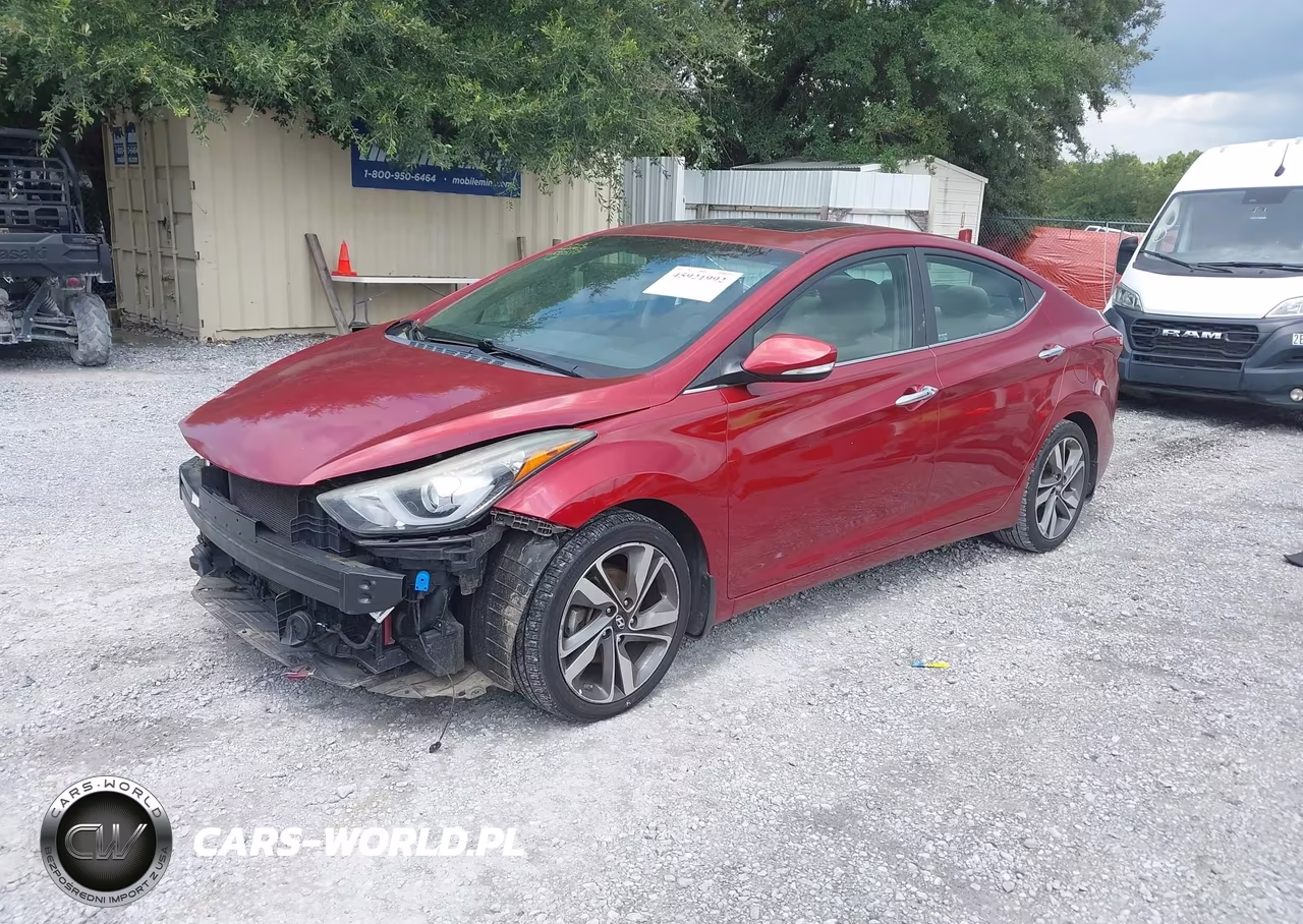 2014 Hyundai Elantra Limited VIN:5NPDH4AE2EH533537 - 2