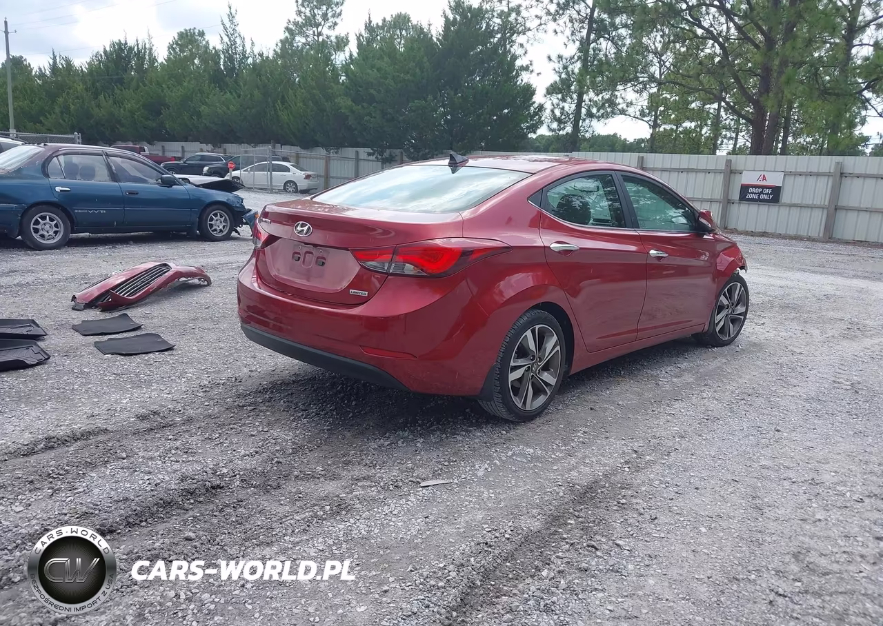 2014 Hyundai Elantra Limited VIN:5NPDH4AE2EH533537 - 4