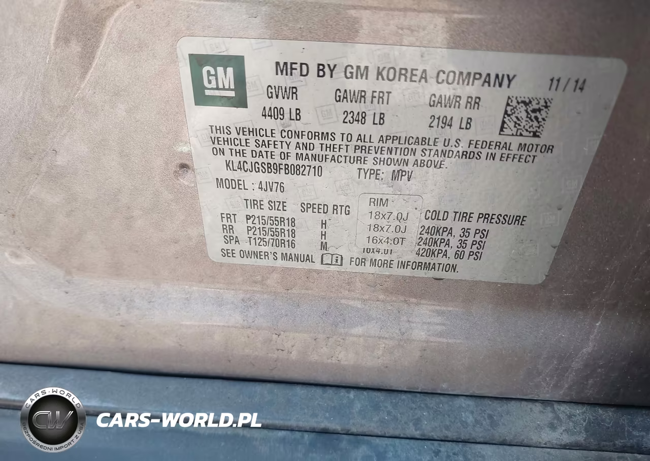 2015 Buick Encore Leather VIN:KL4CJGSB9FB082710 - 9