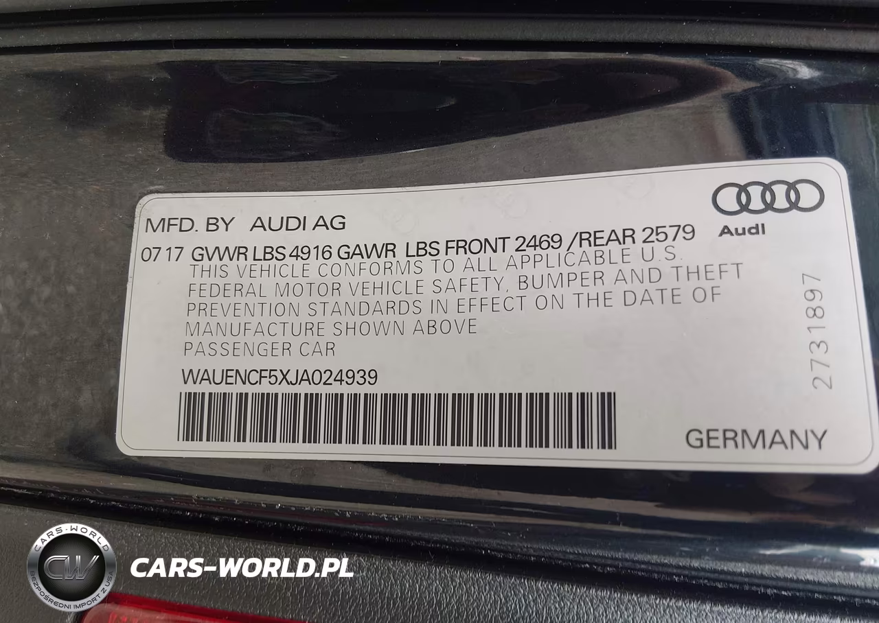 2018 Audi A5 2.0T Premium VIN:WAUENCF5XJA024939 - 9
