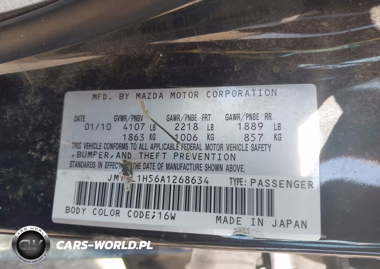 2010 Mazda Mazda3 S Sport VIN:JM1BL1H56A1268634 - 9