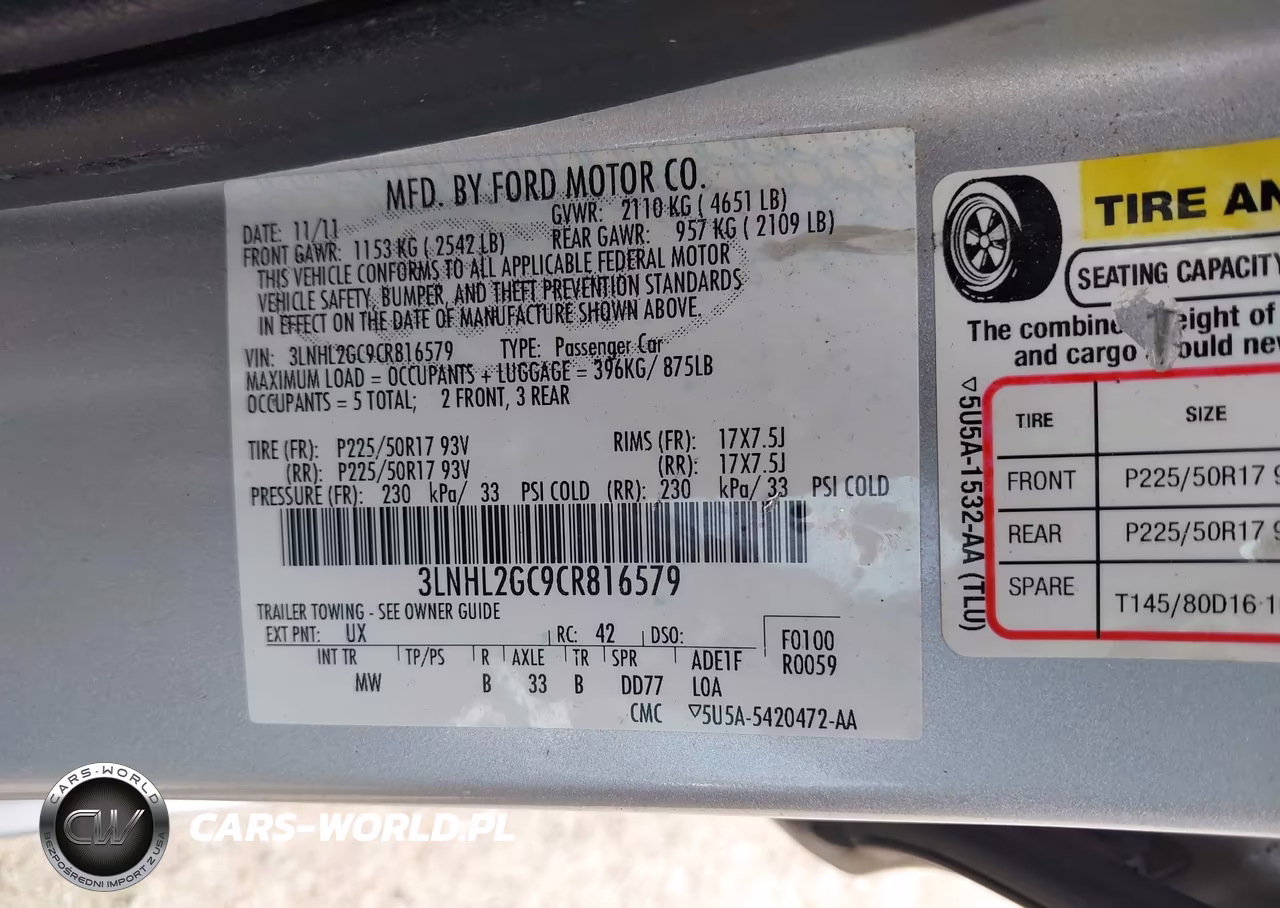 2012 Lincoln Mkz VIN:3LNHL2GC9CR816579 - 9