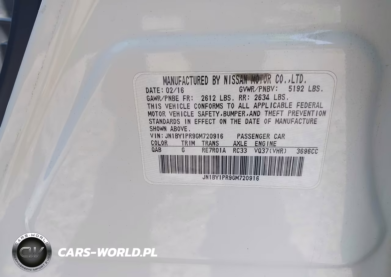2016 Infiniti Q70L 3.7X VIN:JN1BY1PR9GM720916 - 9