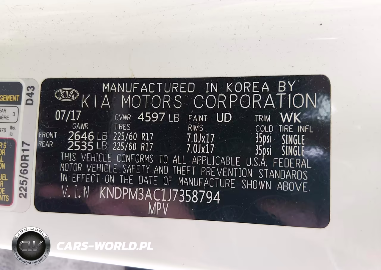 2018 Kia Sportage Lx VIN:KNDPM3AC1J7358794 - 9