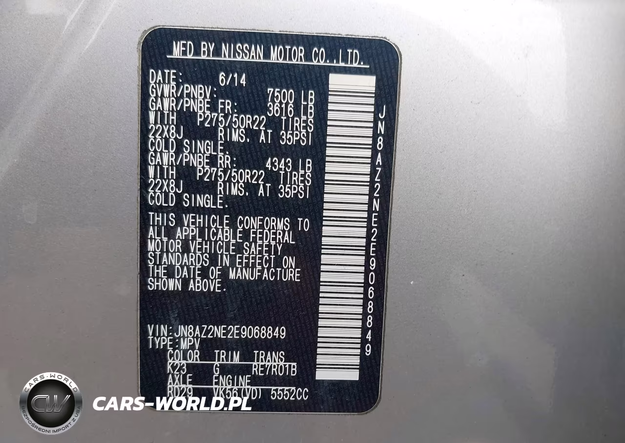 2014 Infiniti Qx80 VIN:JN8AZ2NE2E9068849 - 9