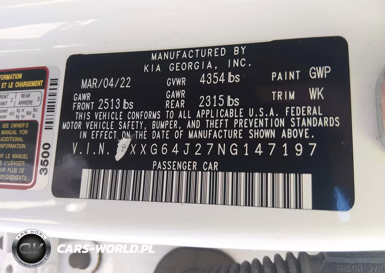 2022 Kia K5 Gt-Line VIN:5XXG64J27NG147197 - 9