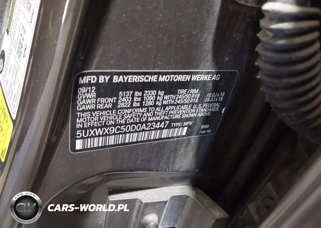 2013 BMW X3 xDrive28I VIN:5UXWX9C50D0A23447 - 9