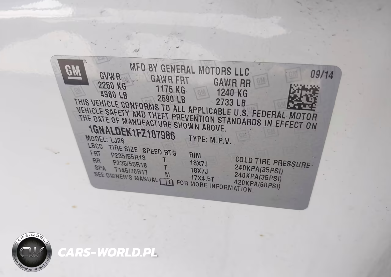 2015 Chevrolet Equinox Ltz VIN:1GNALDEK1FZ107986 - 9