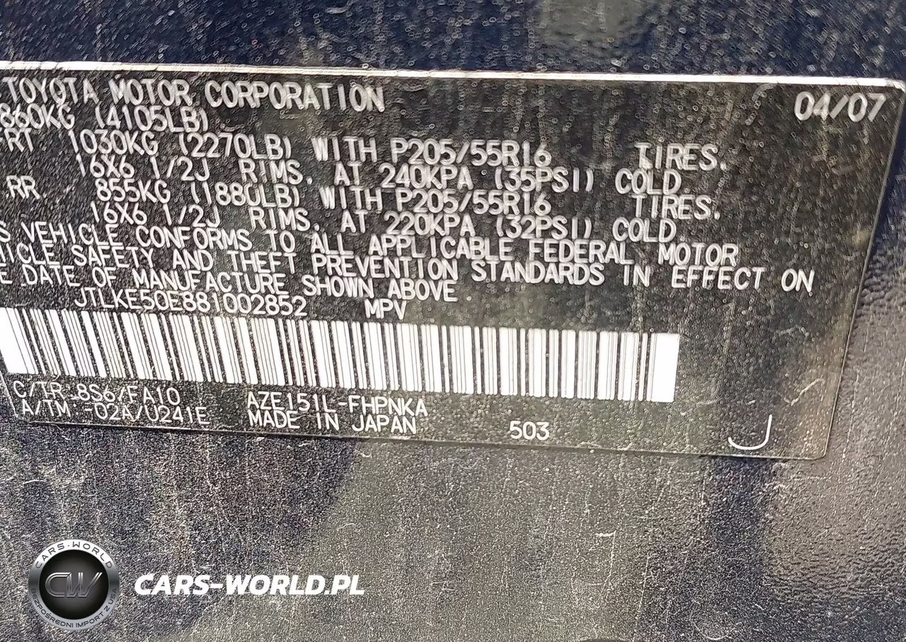 2008 Scion Xb VIN:JTLKE50E881002852 - 9