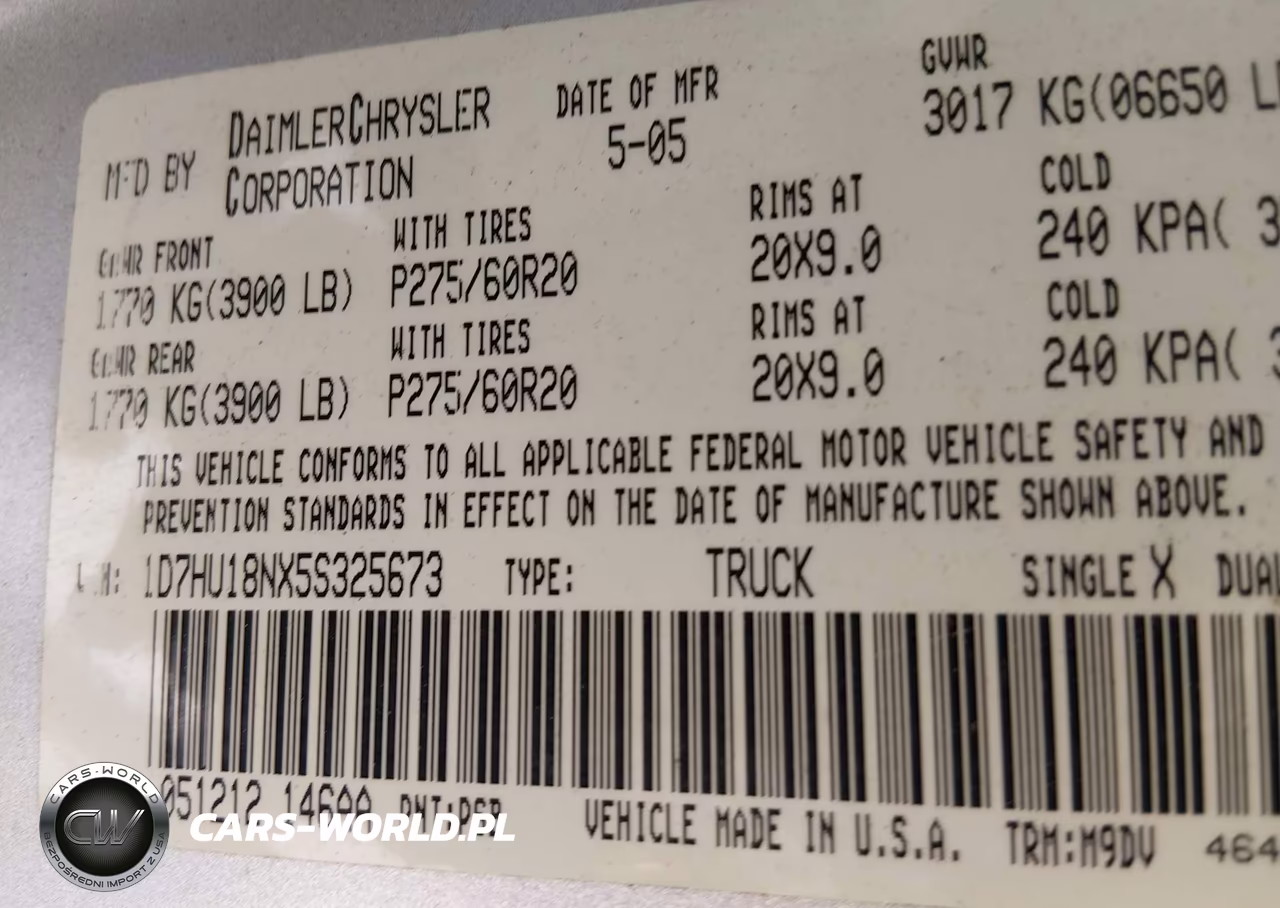 2005 Dodge Ram 1500 Slt-Laramie VIN:1D7HU18NX5S325673 - 9