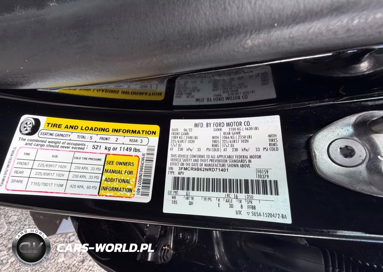 2022 Ford Bronco Sport Big Bend VIN:3FMCR9B62NRD71401 - 9