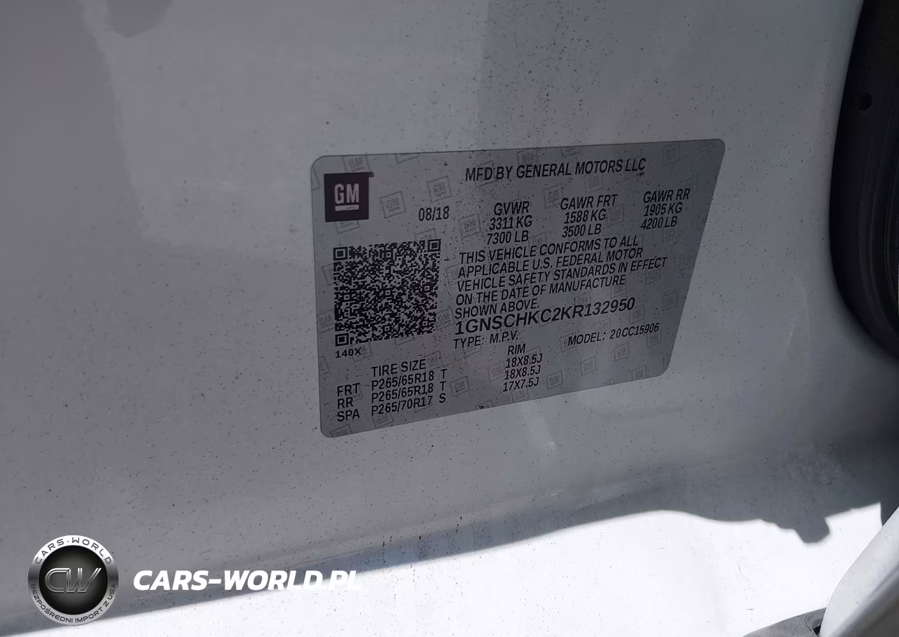 2019 Chevrolet Suburban Lt VIN:1GNSCHKC2KR132950 - 9