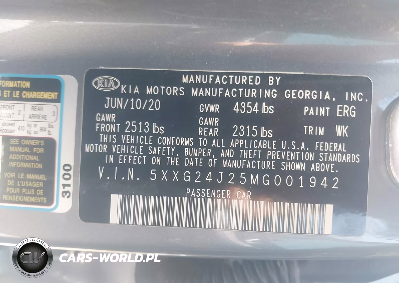 2021 Kia K5 Lx VIN:5XXG24J25MG001942 - 9