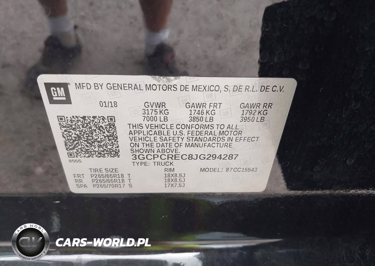 2018 Chevrolet Silverado 1500 1Lt VIN:3GCPCREC8JG294287 - 9