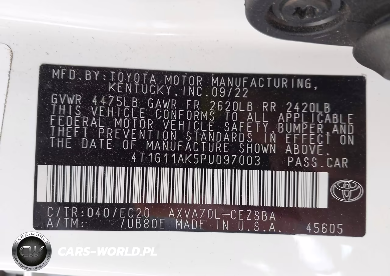 2023 Toyota Camry Se Nightshade Edition VIN:4T1G11AK5PU097003 - 9