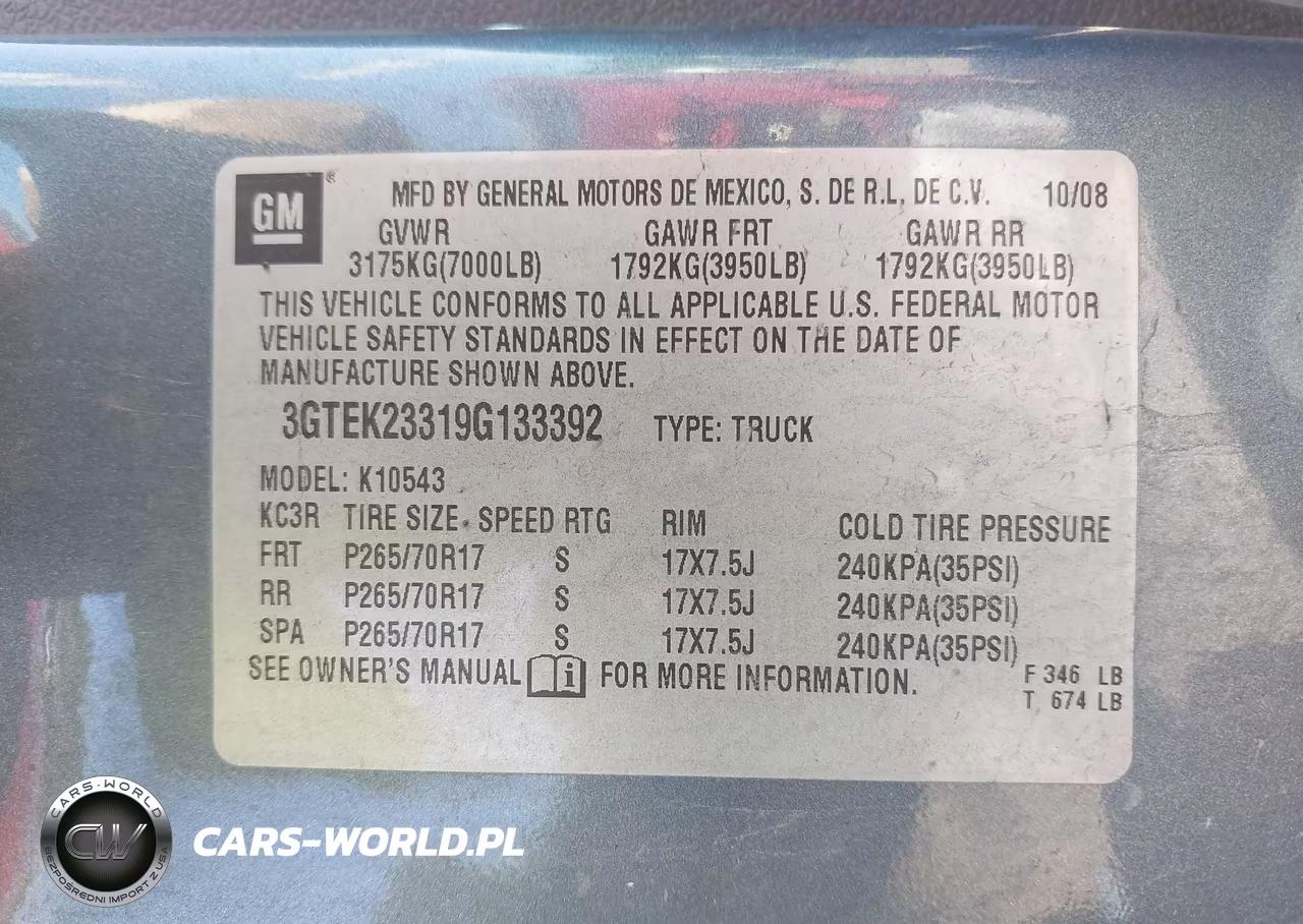 2009 GMC Sierra 1500 Sle VIN:3GTEK23319G133392 - 9