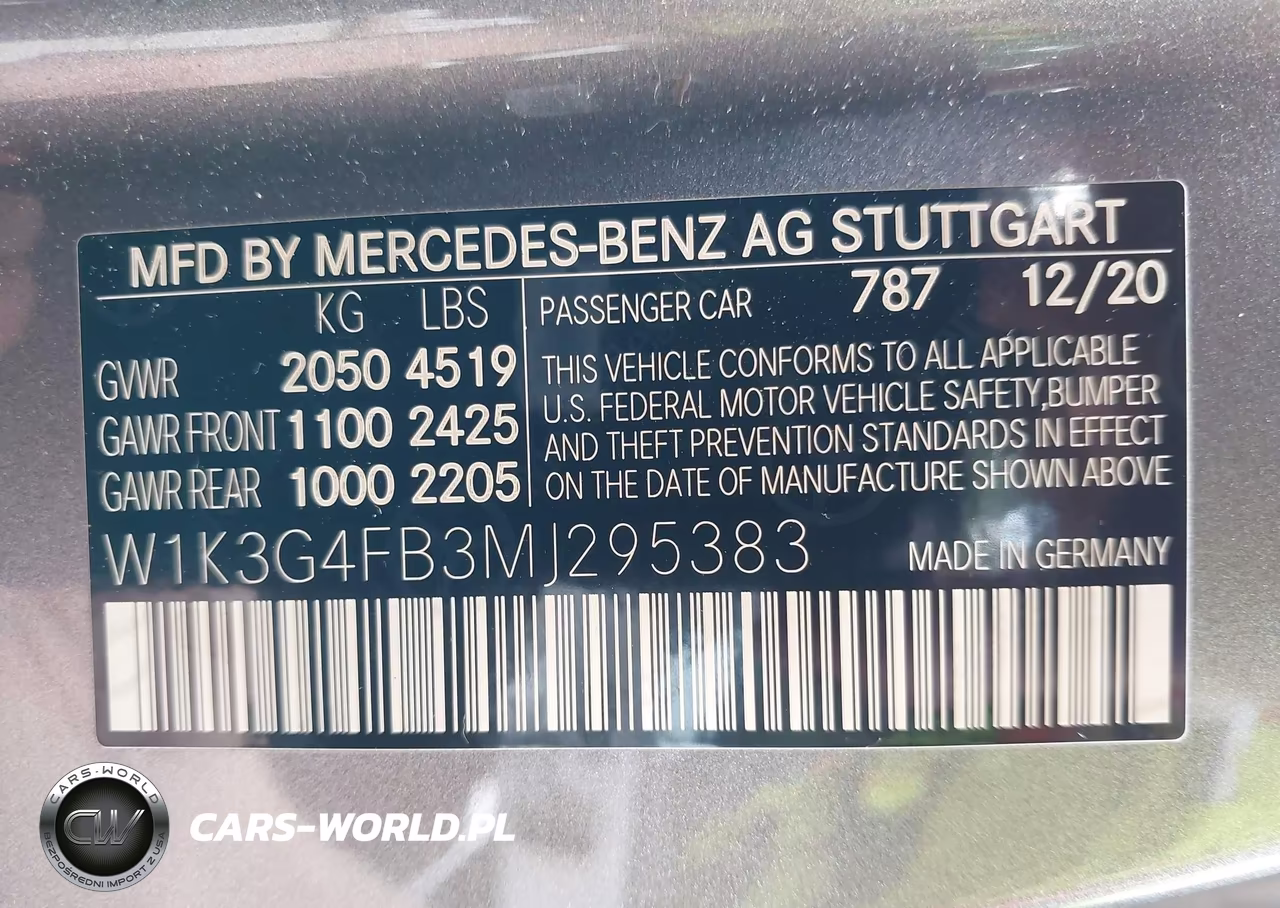 2021 Mercedes-Benz A 220 4Matic VIN:W1K3G4FB3MJ295383 - 9