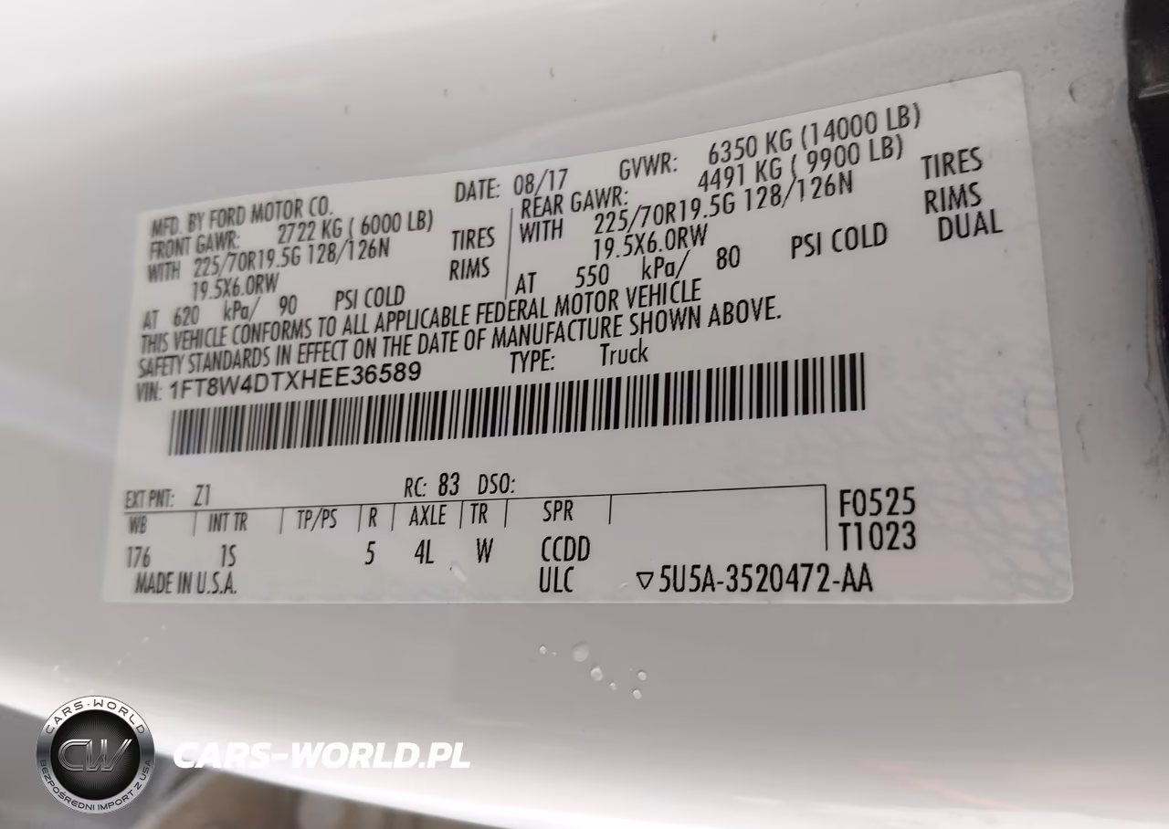 2017 Ford F-450 Xl VIN:1FT8W4DTXHEE36589 - 9