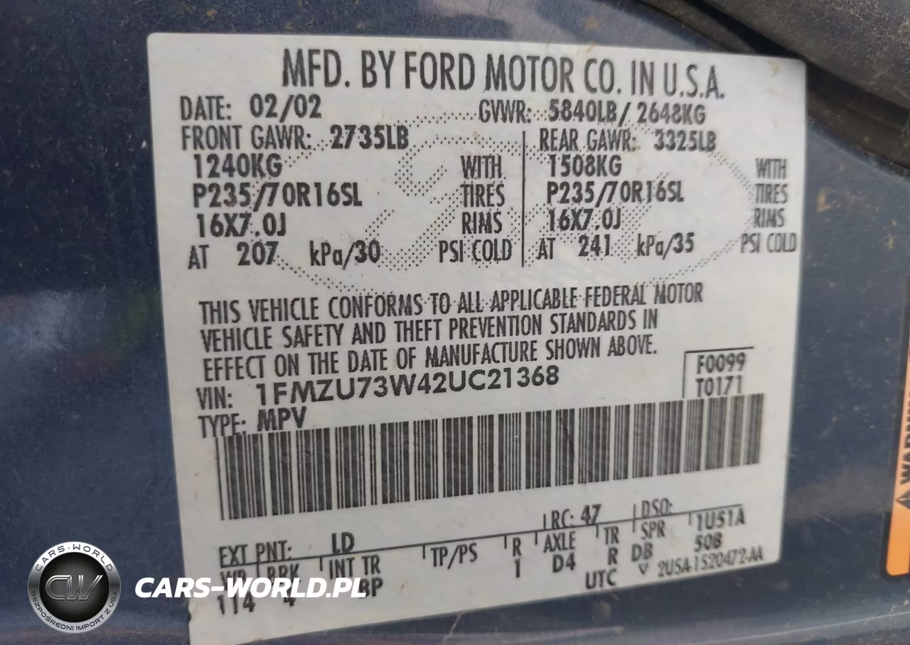 2002 Ford Explorer Xlt VIN:1FMZU73W42UC21368 - 9