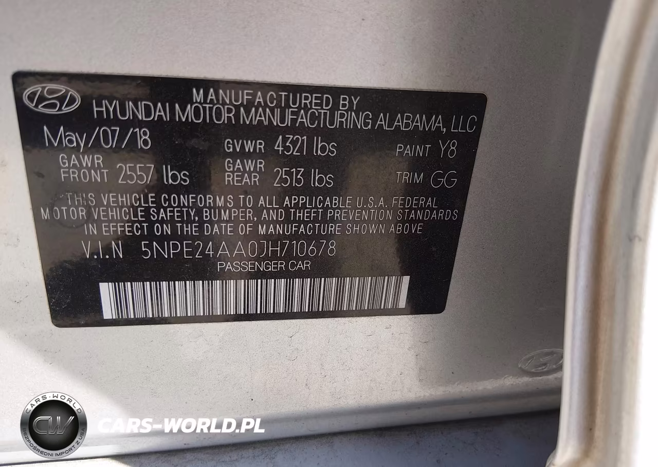 2018 Hyundai Sonata Eco VIN:5NPE24AA0JH710678 - 9