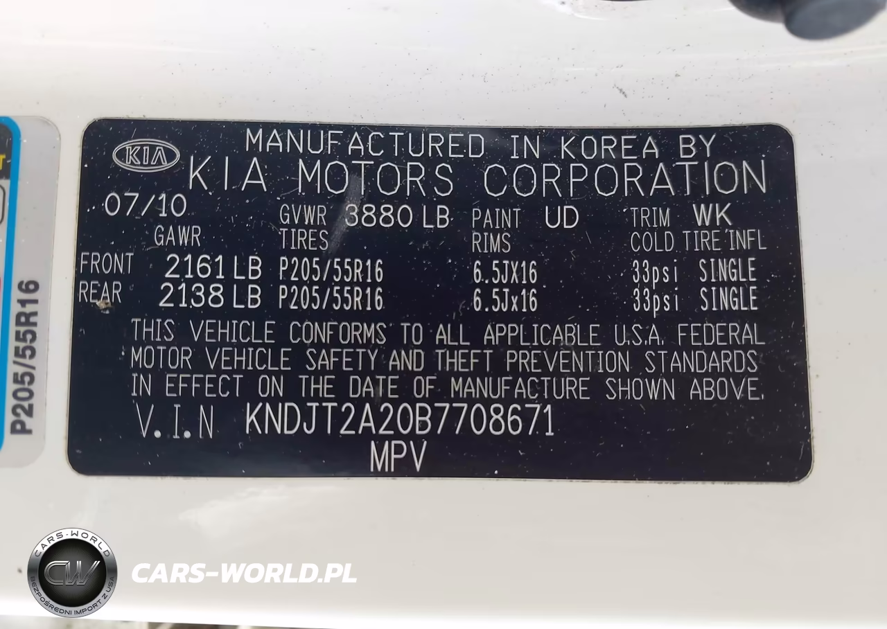 2011 Kia Soul + VIN:KNDJT2A20B7708671 - 9