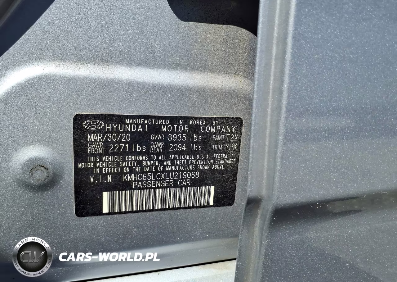 2020 Hyundai Ioniq Hybrid Blue VIN:KMHC65LCXLU219068 - 9