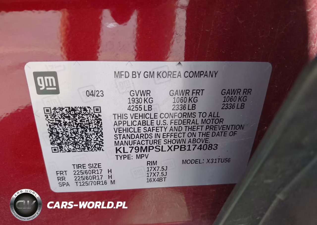 2023 Chevrolet Trailblazer Fwd Lt VIN:KL79MPSLXPB174083 - 9