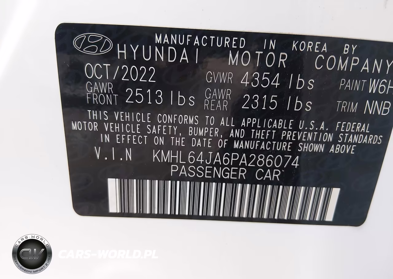 2023 Hyundai Sonata Sel VIN:KMHL64JA6PA286074 - 9