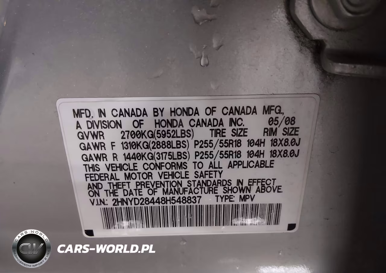 2008 Acura Mdx Technology Package VIN:2HNYD28448H548837 - 9