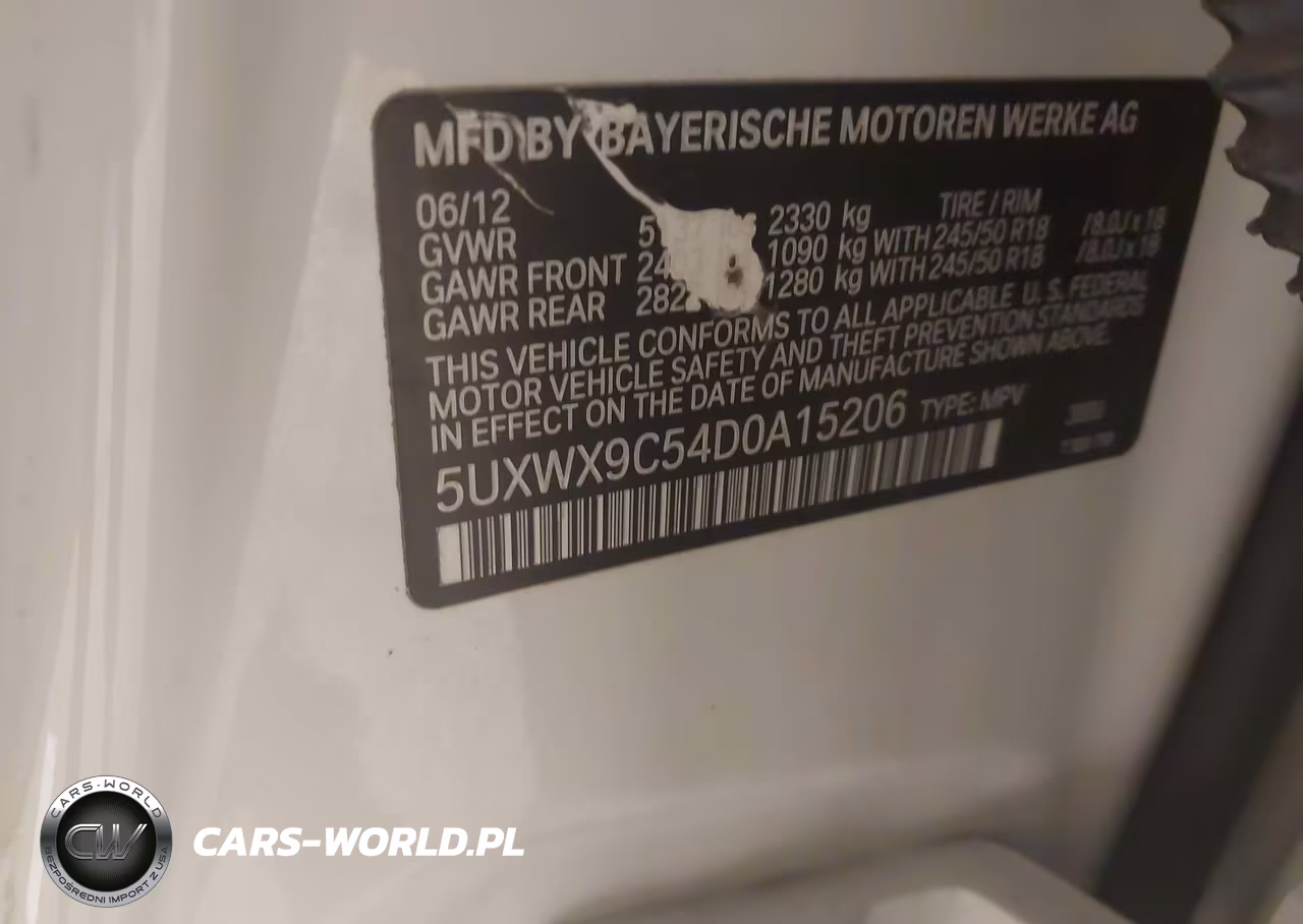 2013 BMW X3 xDrive28I VIN:5UXWX9C54D0A15206 - 9