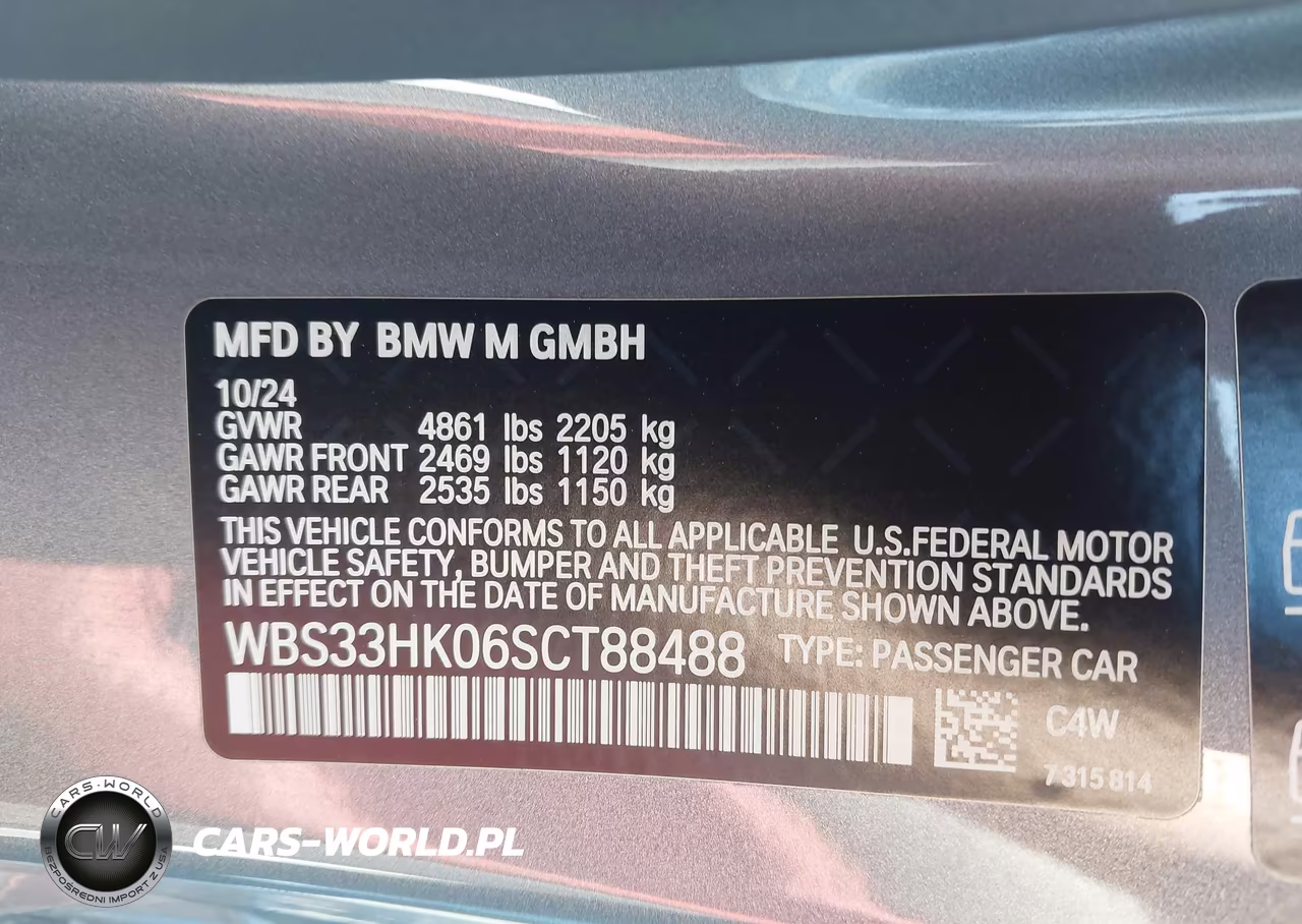 2025 BMW M4 Competition xDrive VIN:WBS33HK06SCT88488 - 9
