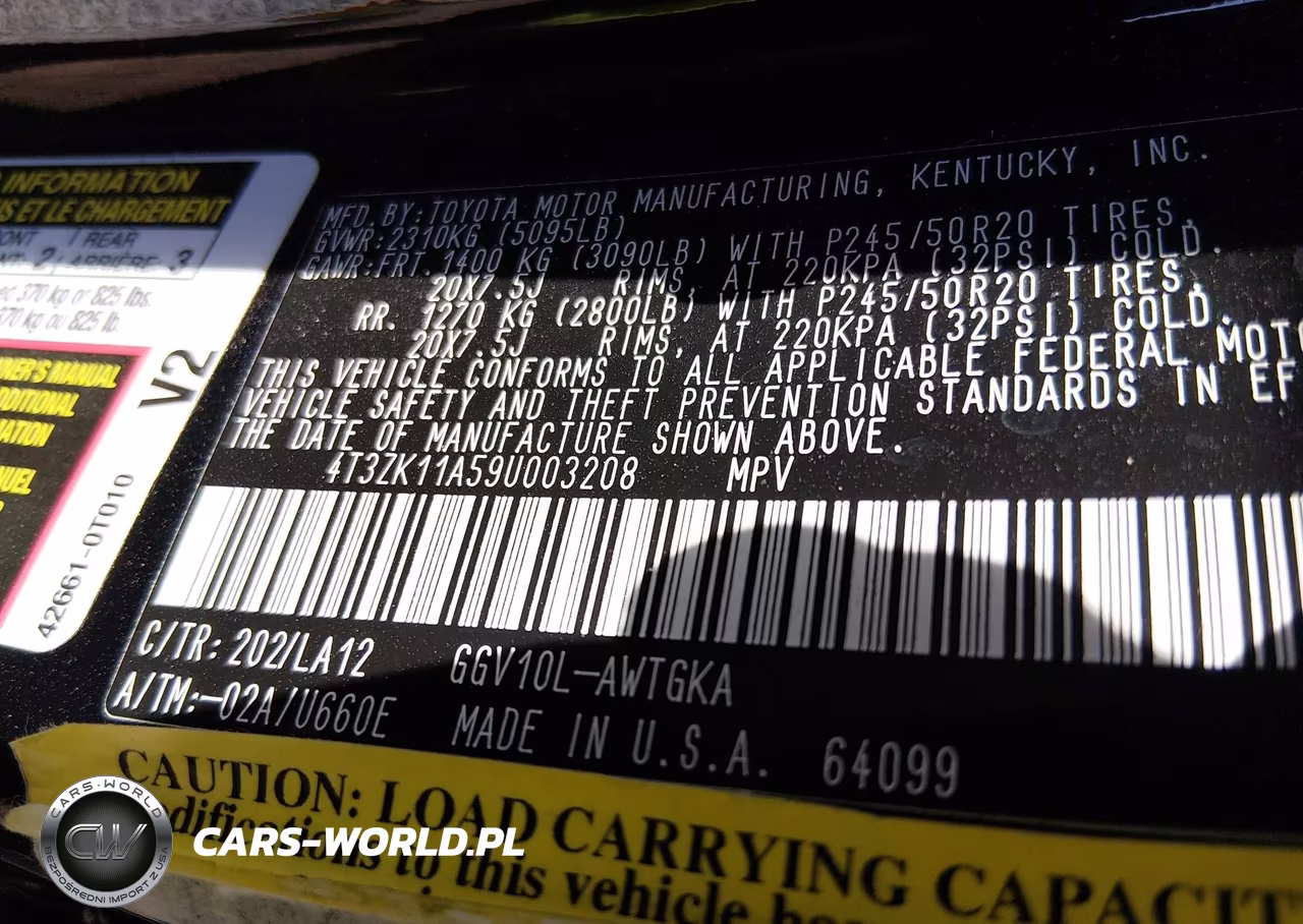 2009 Toyota Venza Base V6 VIN:4T3ZK11A59U003208 - 9