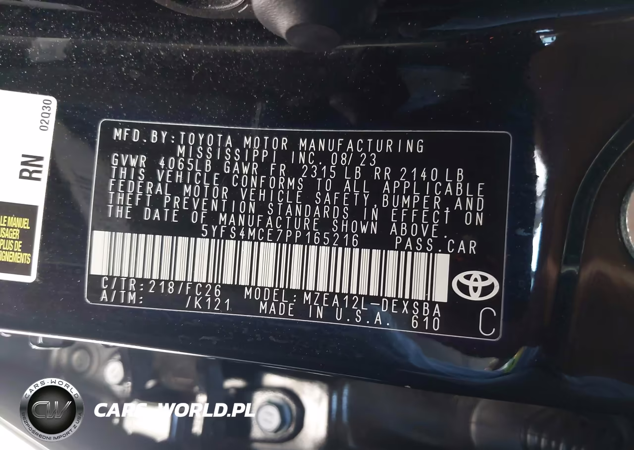 2023 Toyota Corolla Se VIN:5YFS4MCE7PP165216 - 9