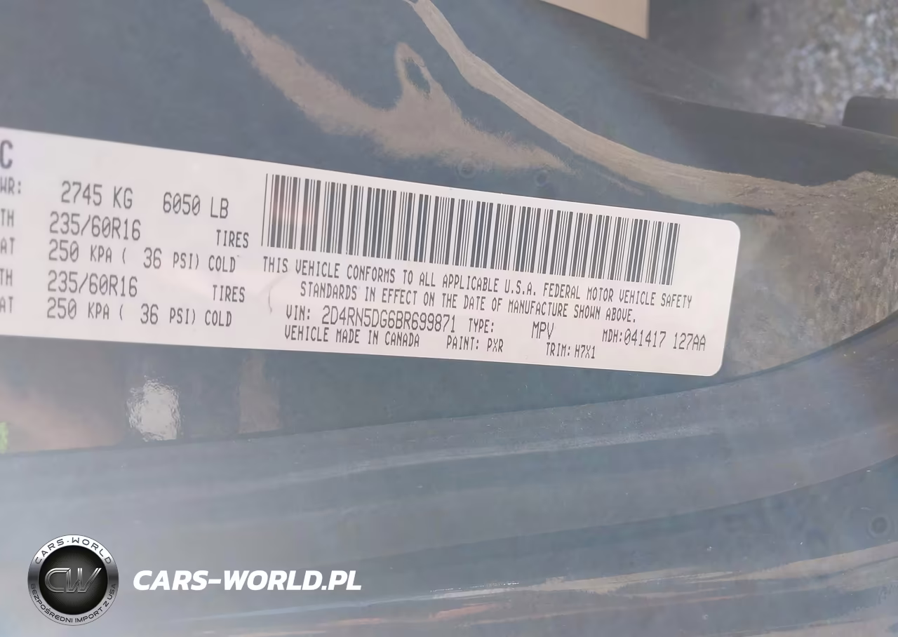 2011 Dodge Grand Caravan Crew VIN:2D4RN5DG6BR699871 - 9