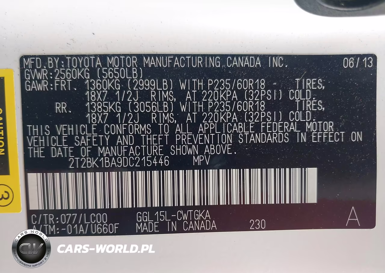 2013 Lexus Rx 350 VIN:2T2BK1BA9DC215446 - 9