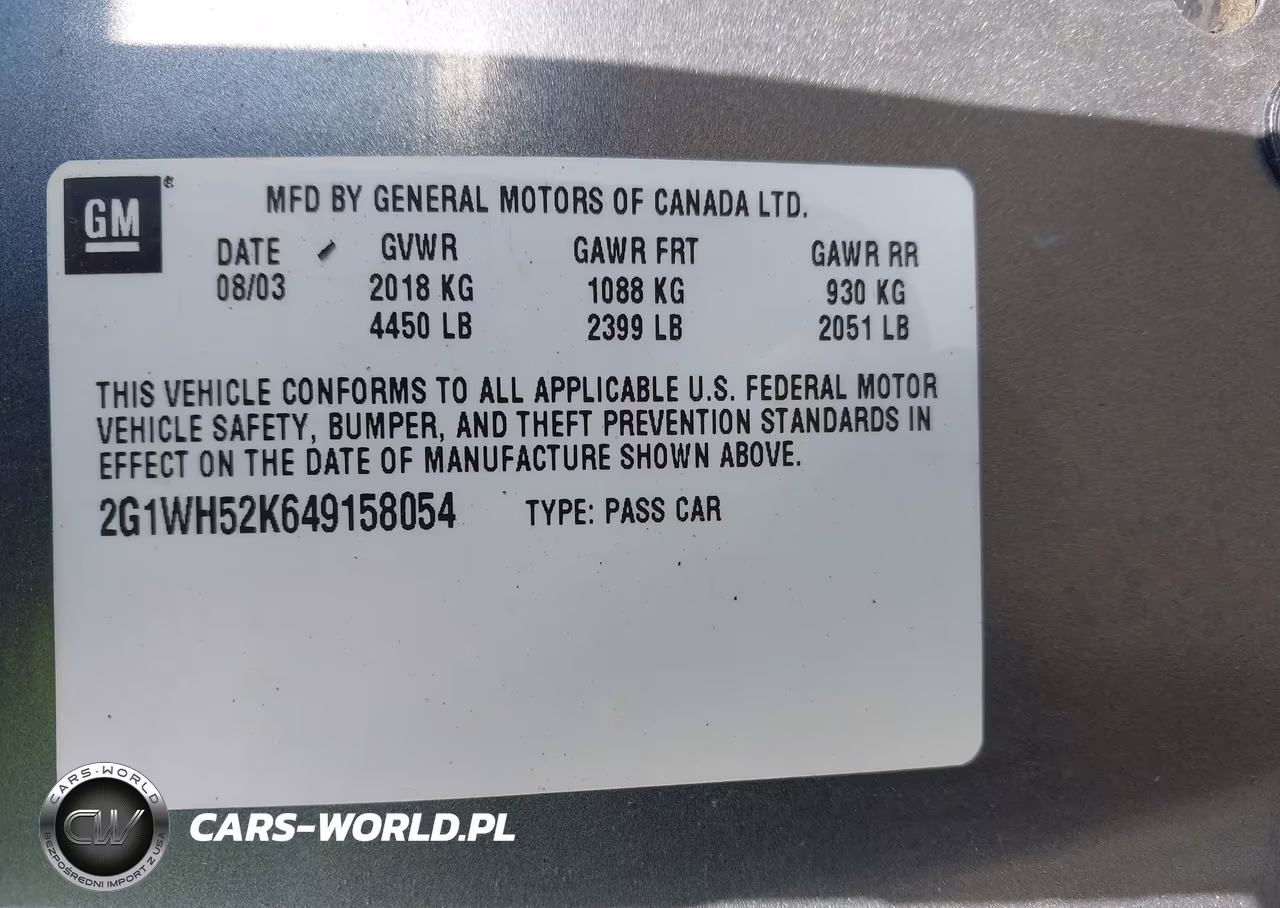 2004 Chevrolet Impala Ls VIN:2G1WH52K649158054 - 9