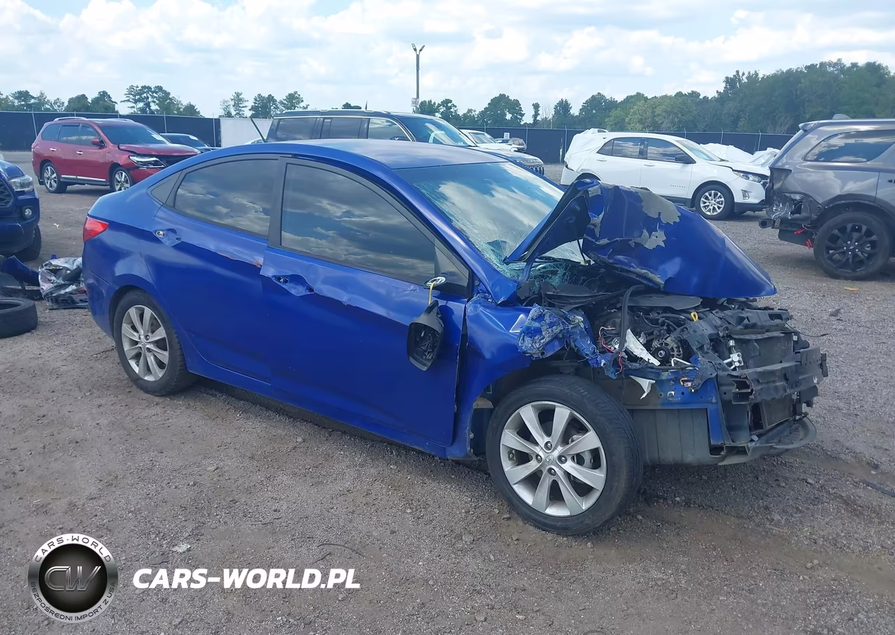 2014 Hyundai Accent Gls VIN:KMHCU4AE4EU620459 - 1