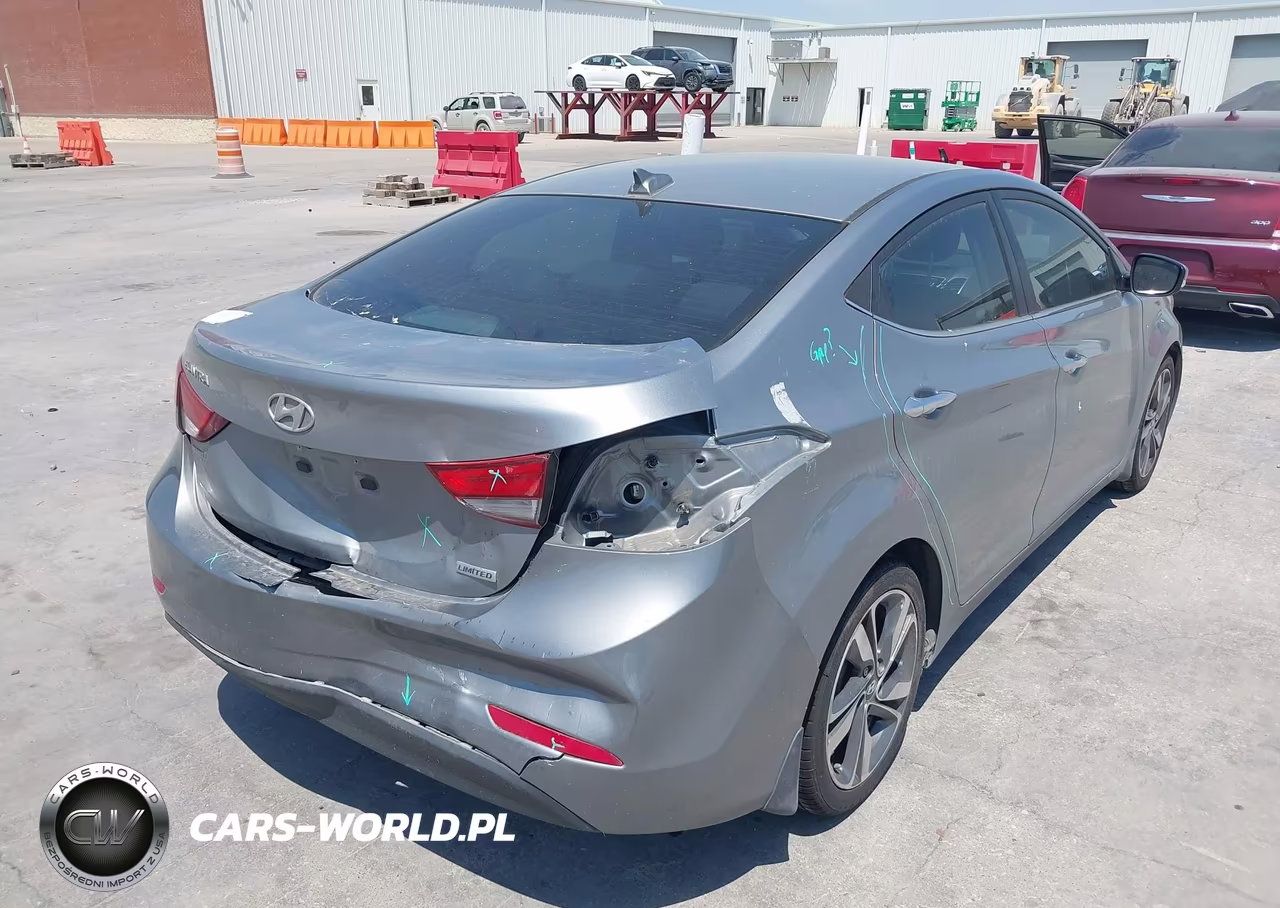 2015 Hyundai Elantra Limited VIN:KMHDH4AE9FU390301 - 4