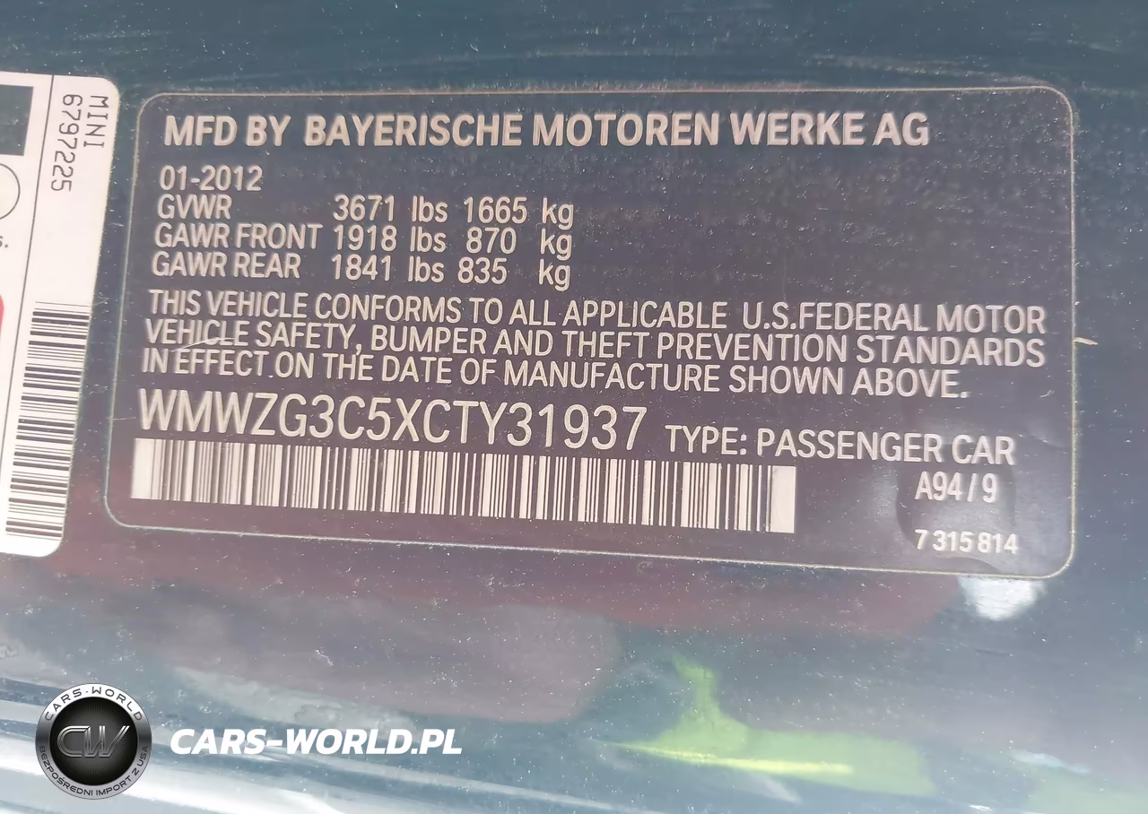 2012 Mini Cooper S Clubman VIN:WMWZG3C5XCTY31937 - 9
