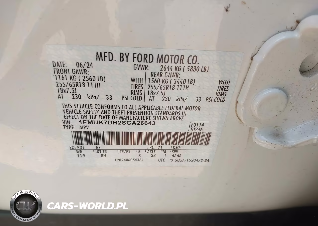 2025 Ford Explorer Active VIN:1FMUK7DH2SGA26643 - 9