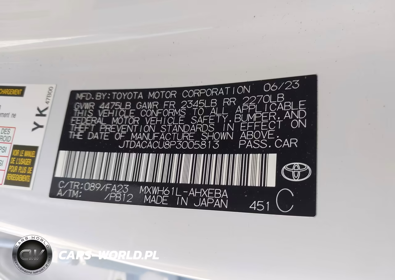 2023 Toyota Prius Prime Se VIN:JTDACACU8P3005813 - 9