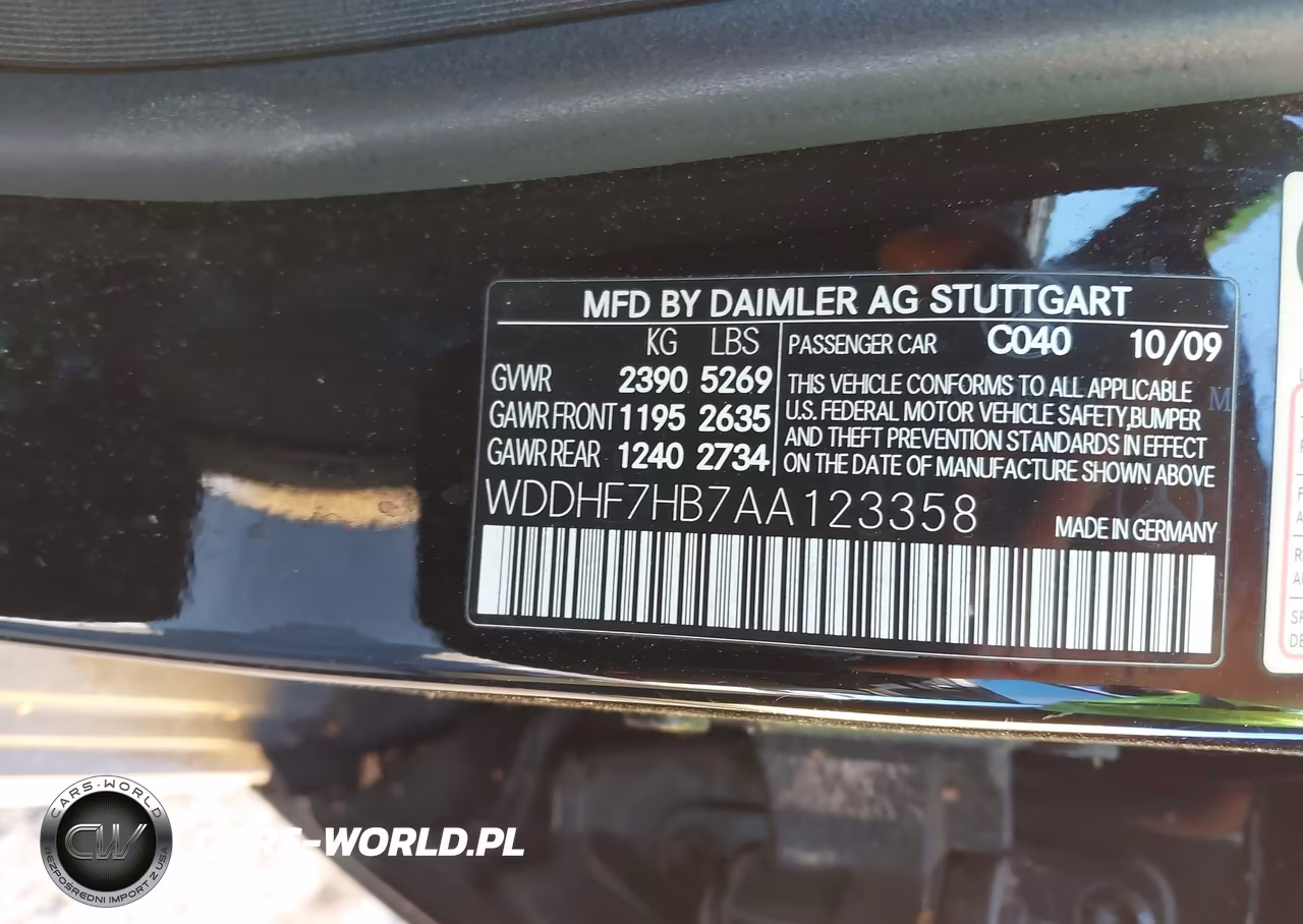2010 Mercedes-Benz E 63 Amg VIN:WDDHF7HB7AA123358 - 9
