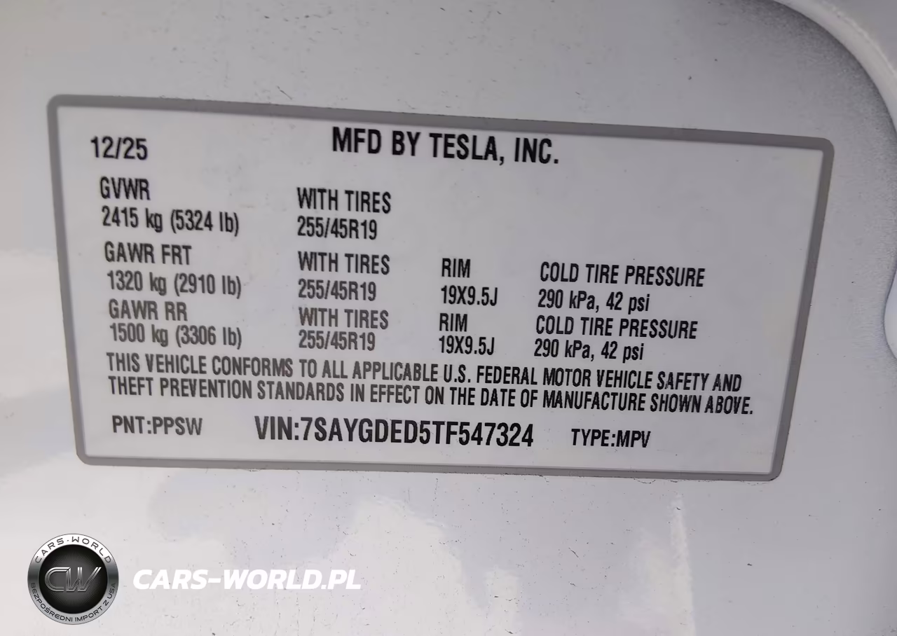 2026 Tesla Model Y Premium-Rear-Wheel Drive VIN:7SAYGDED5TF547324 - 9