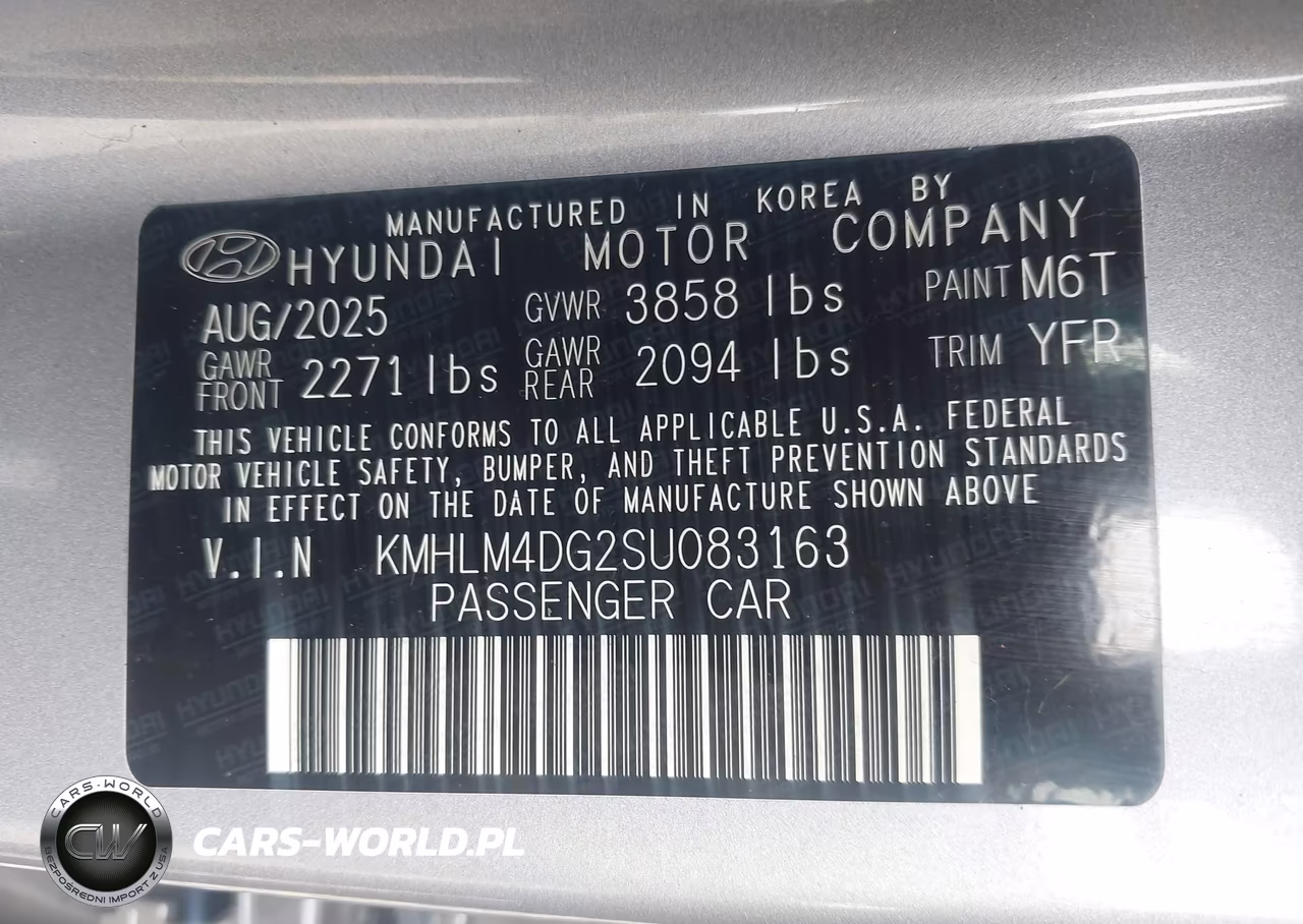 2025 Hyundai Elantra Sel Sport VIN:KMHLM4DG2SU083163 - 9