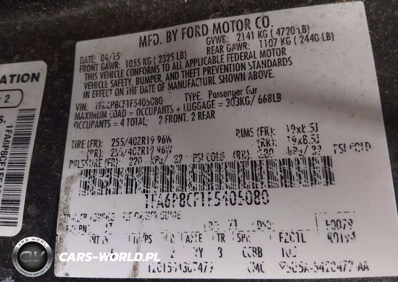 2015 Ford Mustang Gt Premium VIN:1FA6P8CF1F5405080 - 9