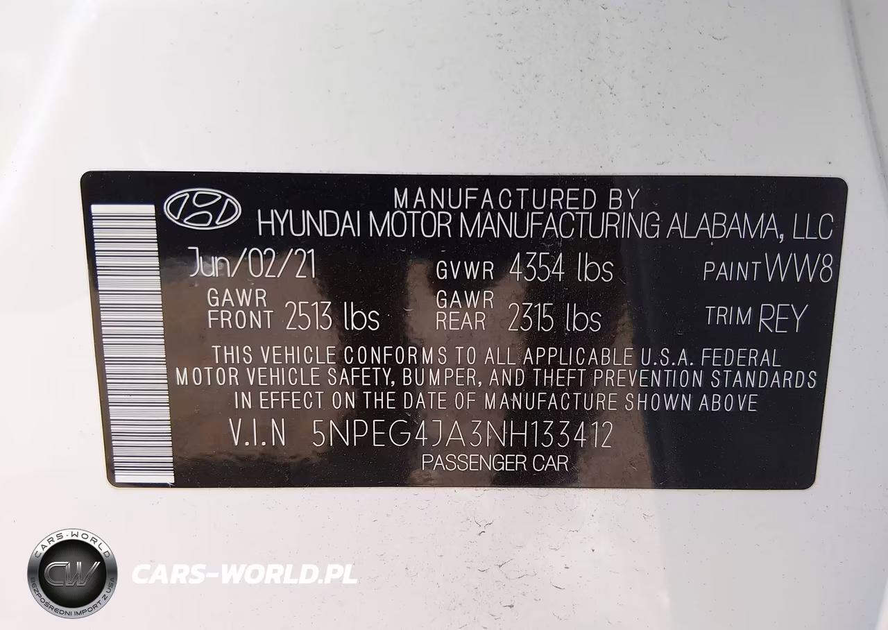 2022 Hyundai Sonata Se VIN:5NPEG4JA3NH133412 - 9